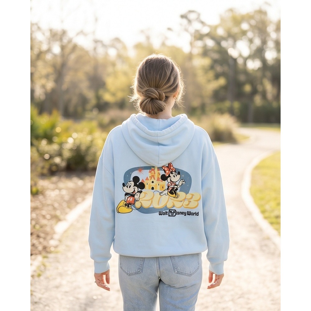 Walt Disney World M Japan 2023 Hoodie Mickey Minnie Mouse Zip Up Womens Medium